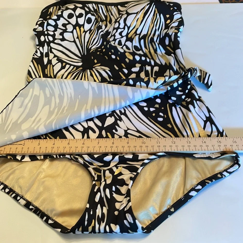 Maxine of Hollywood Swim Suit Sarong One Piece Bathing Suit - Picture 11 of 16